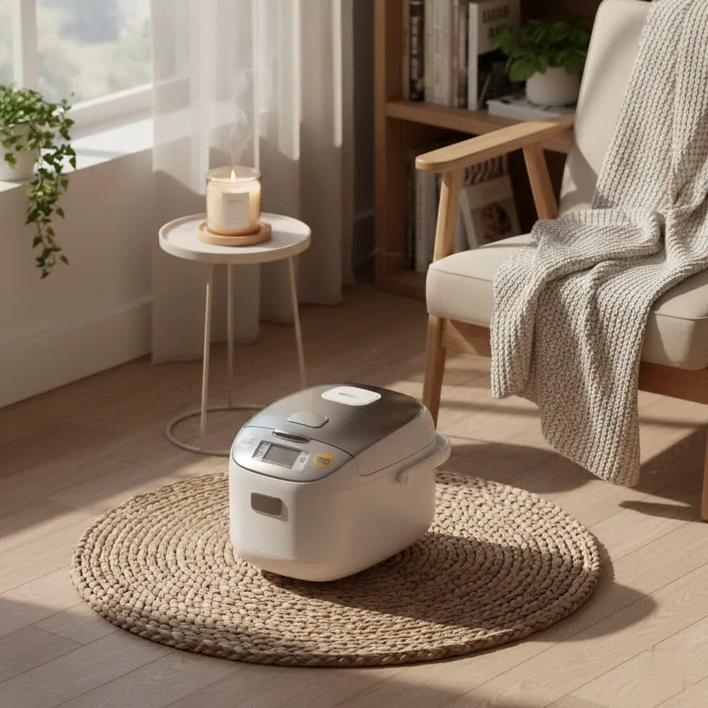 Zojirushi induction rice cooker on a kitchen counter