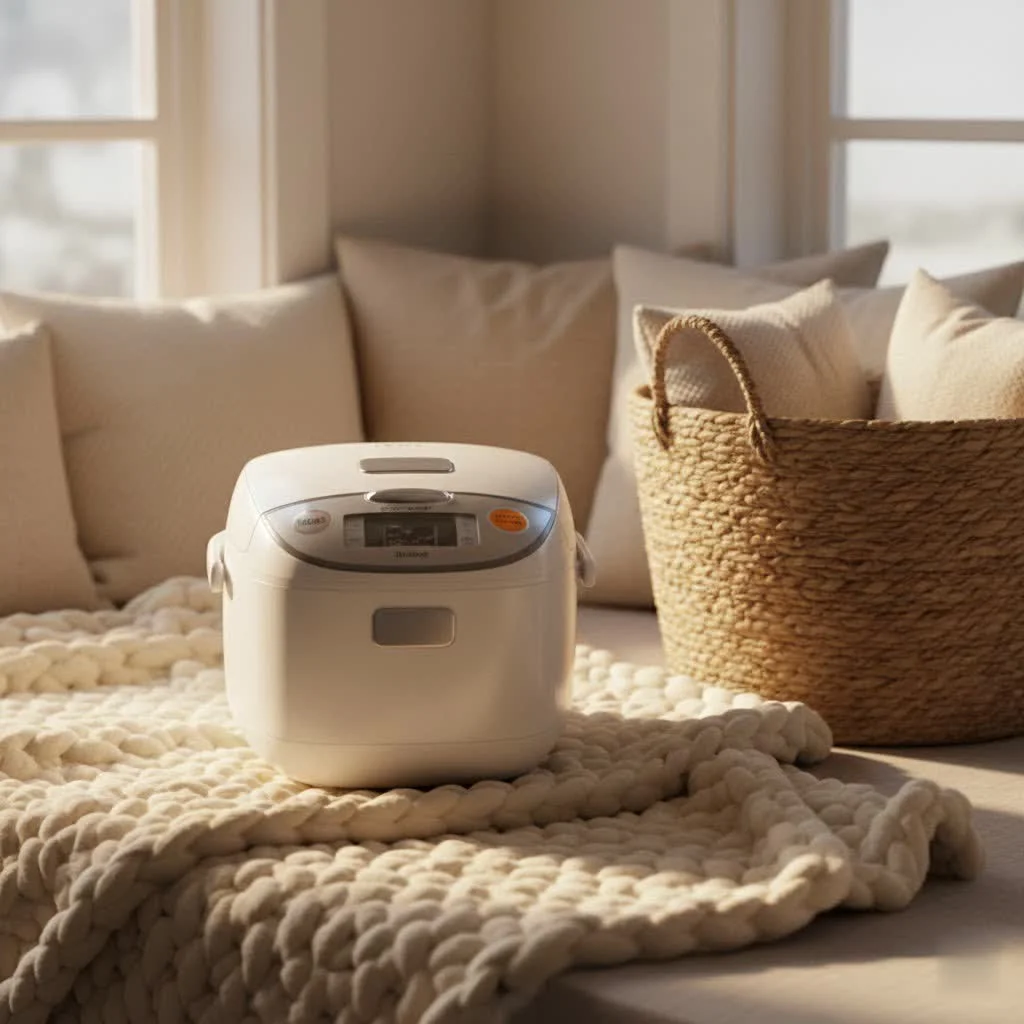 Dash Mini Rice Cooker in a modern kitchen