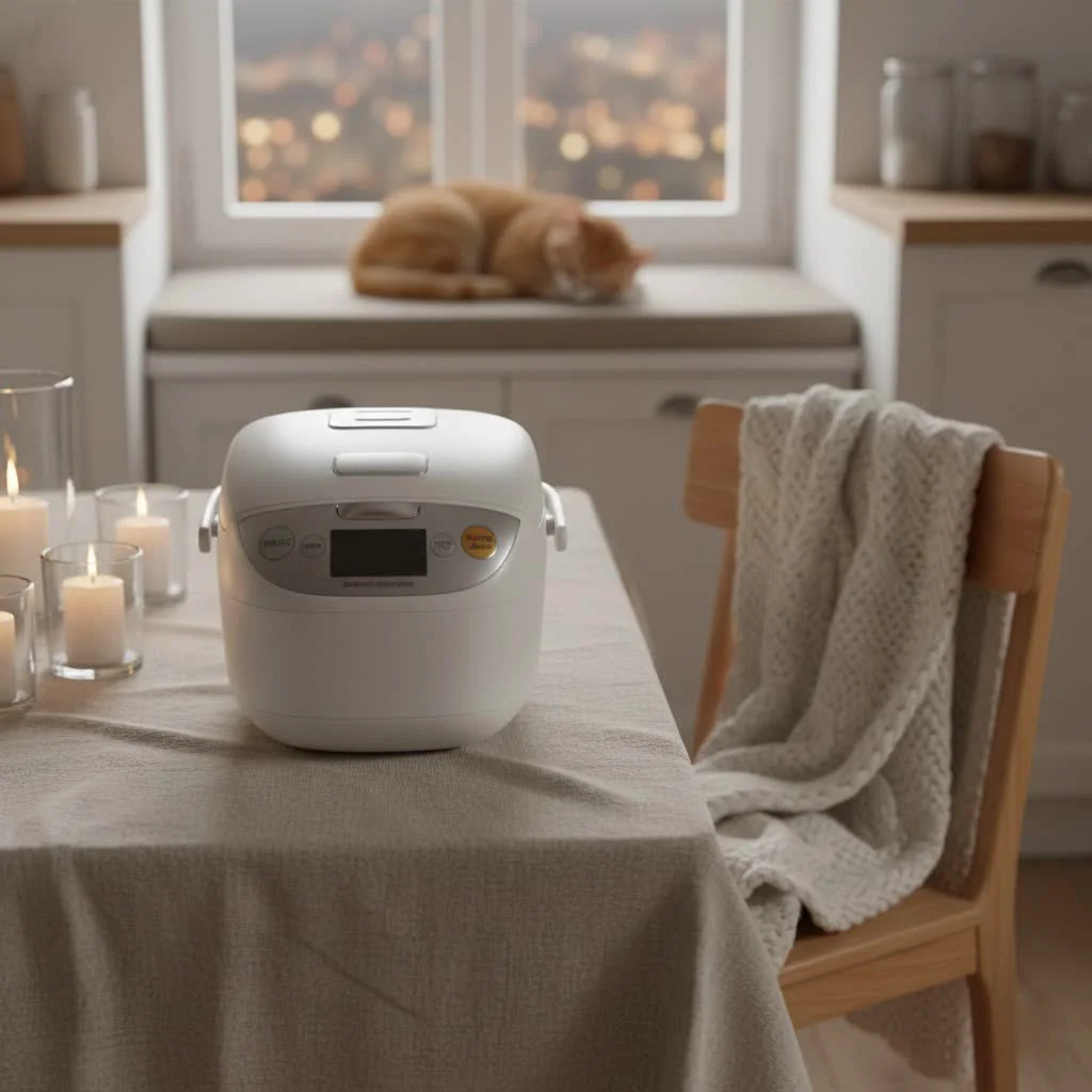 Modern multifunction rice cooker with digital display