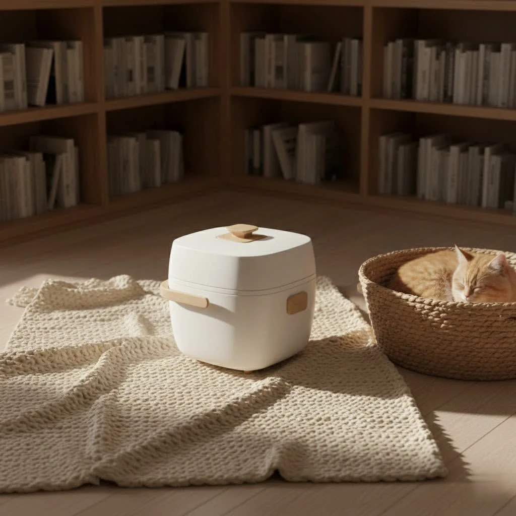 Tiger brand rice cooker with a bowl of fluffy white rice